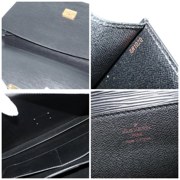 LOUIS VUITTON Epi Serviette Ambassador Business Bag Black M54412 LV Auth ep10554 - Picture 15 of 16